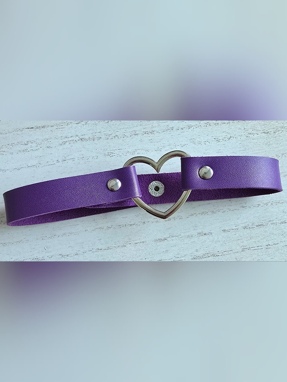 Purple Heart Buckle Choker